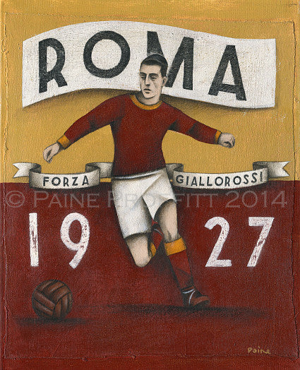 Italian Football Gift - AS Roma 1927 Limited Edition Print by Paine Proffitt