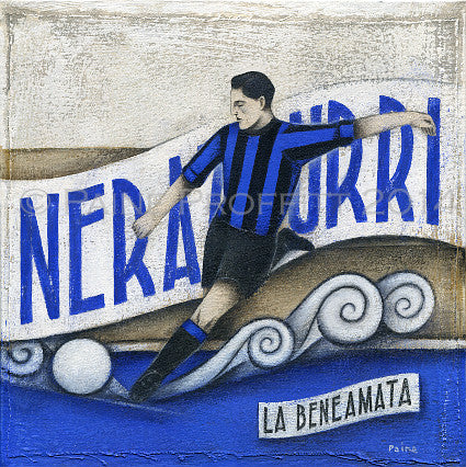 Italian Football Gift - Inter - Nerazzurri Limited Edition Print by Paine Proffitt