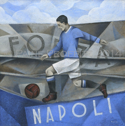 Italian Football Gift - Napoli Limited Edition Print by Paine Proffitt