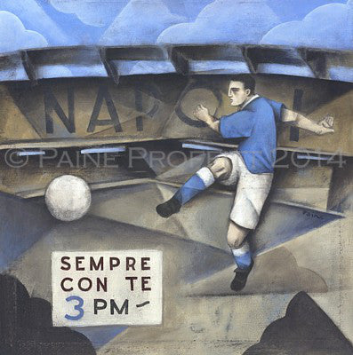 Italian Football Gift - Napoli Sempre Con Te Limited Edition Print by Paine Proffitt