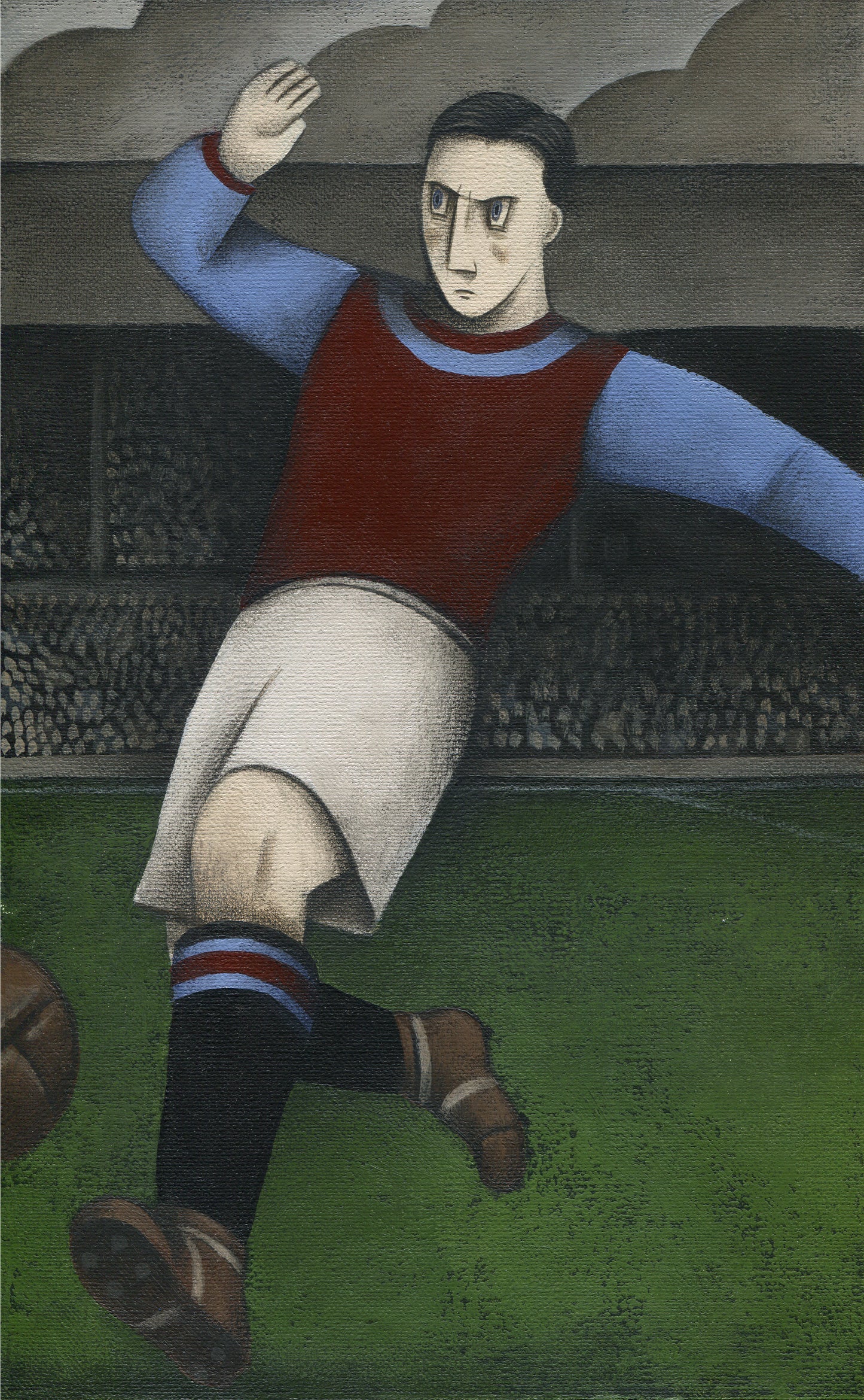 Aston Villa Gift - Aston Villa in Action Ltd Edition Football Print by Paine Proffitt