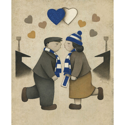 Peterborough Gift Love on the Terraces Ltd Edition Football Print by Paine Proffitt | BWSportsArt