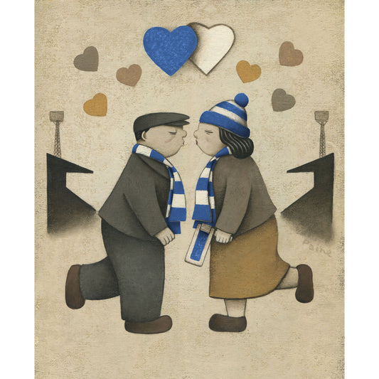 Bristol Rovers Gift Love on the Terraces Ltd Edition Football Print by Paine Proffitt | BWSportsArt