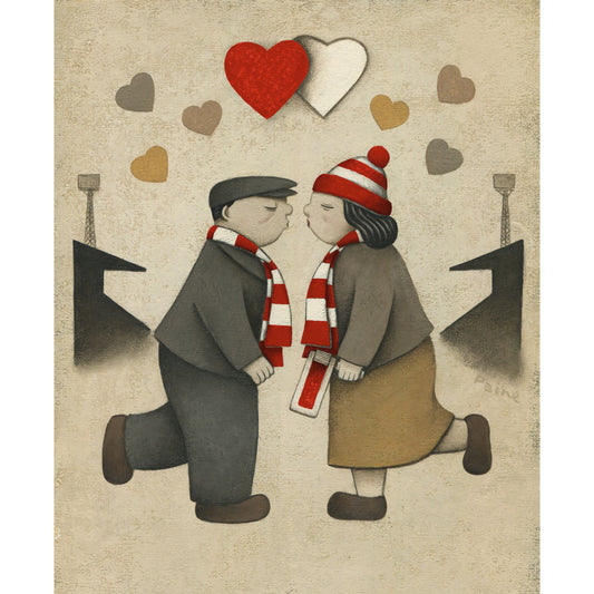 Sunderland Football Gift Love on the Terraces Ltd Signed Football Print | BWSportsArt