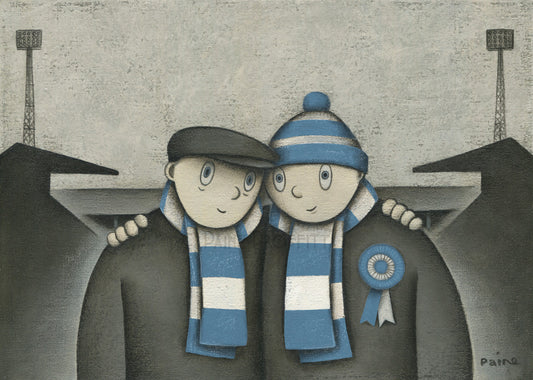 Coventry City Gift With Him On a Saturday Ltd Edition Football Print by Paine Proffitt