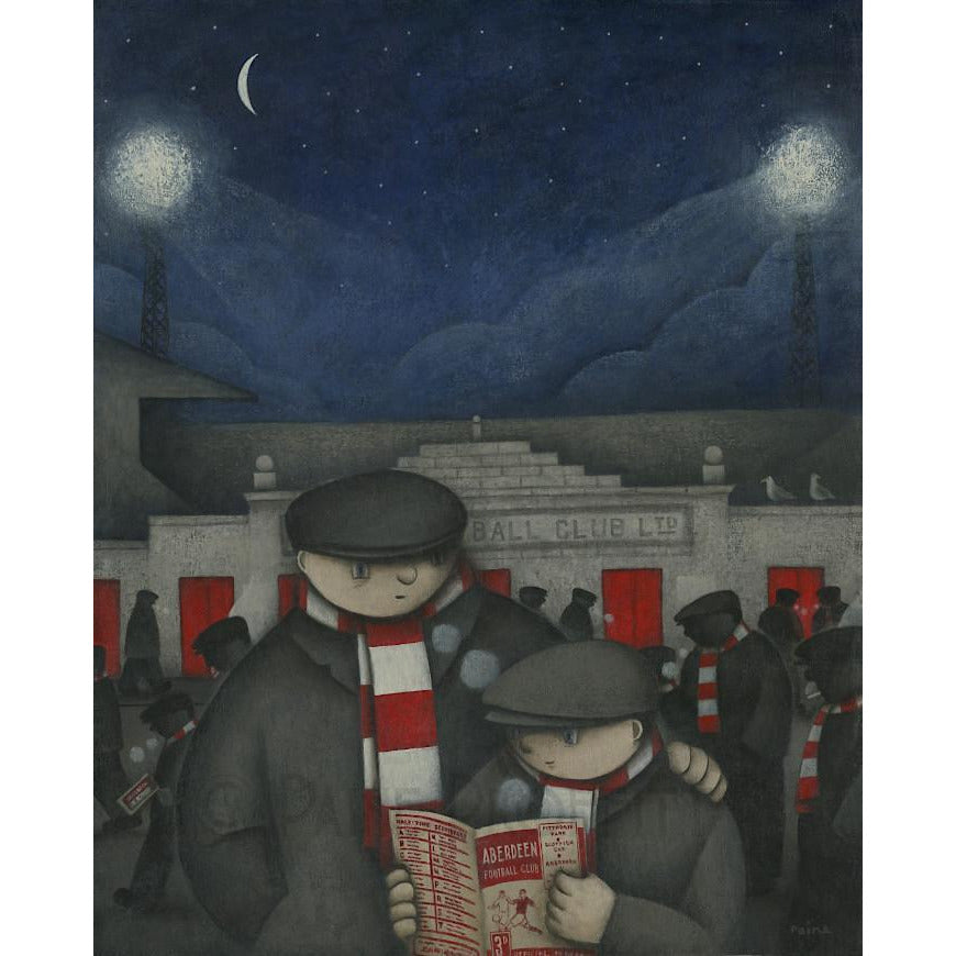 Aberdeen Gift -  A Cold Night at Pittodrie Ltd Edition Signed Football Print | BWSportsArt